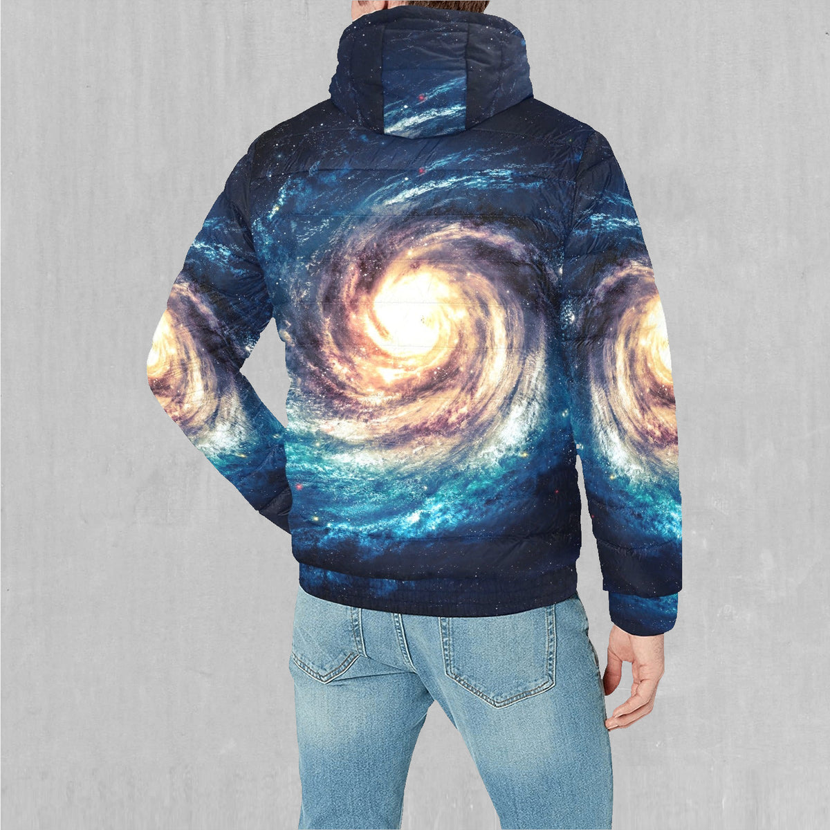 Spiral Galaxy Puffer Jacket