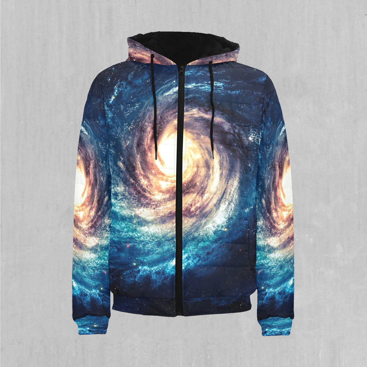 Spiral Galaxy Puffer Jacket