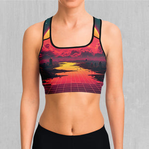 Cyber Skyline Sports Bra