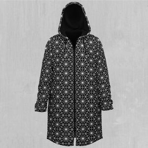 Star Net Zip Up Cloak (Black Fur)