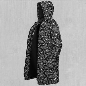 Star Net Zip Up Cloak (Black Fur)