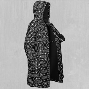 Star Net Zip Up Cloak (Black Fur)