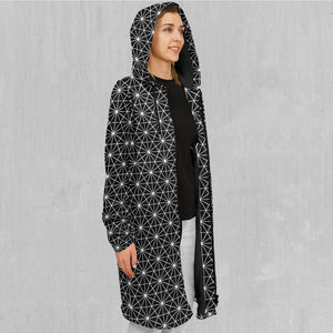 Star Net Zip Up Cloak (Black Fur)