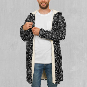 Star Net Zip Up Cloak (White Fur)