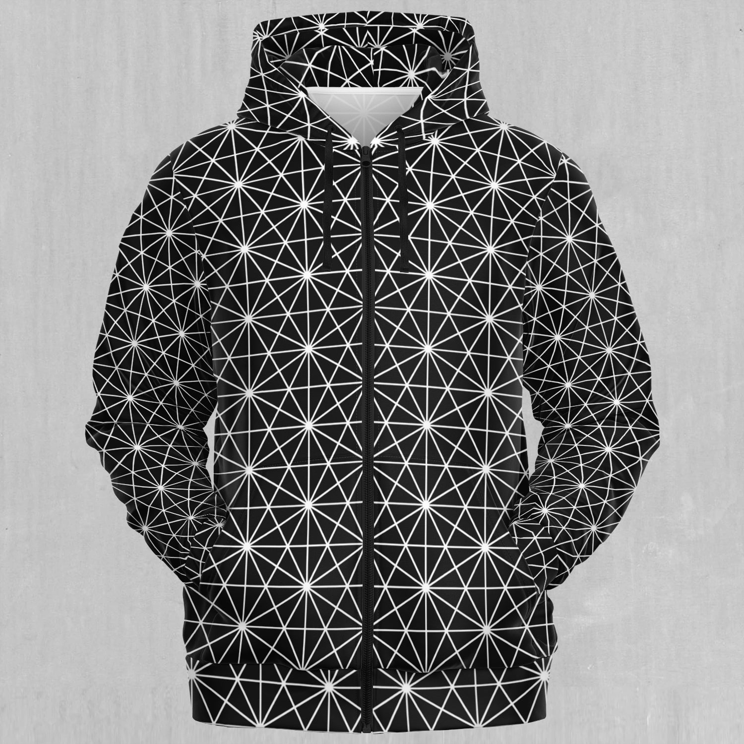 Star Net Zip-Up Hoodie (Size XS)