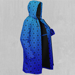 Star Net (Frost) Zip Up Cloak (Black Fur)