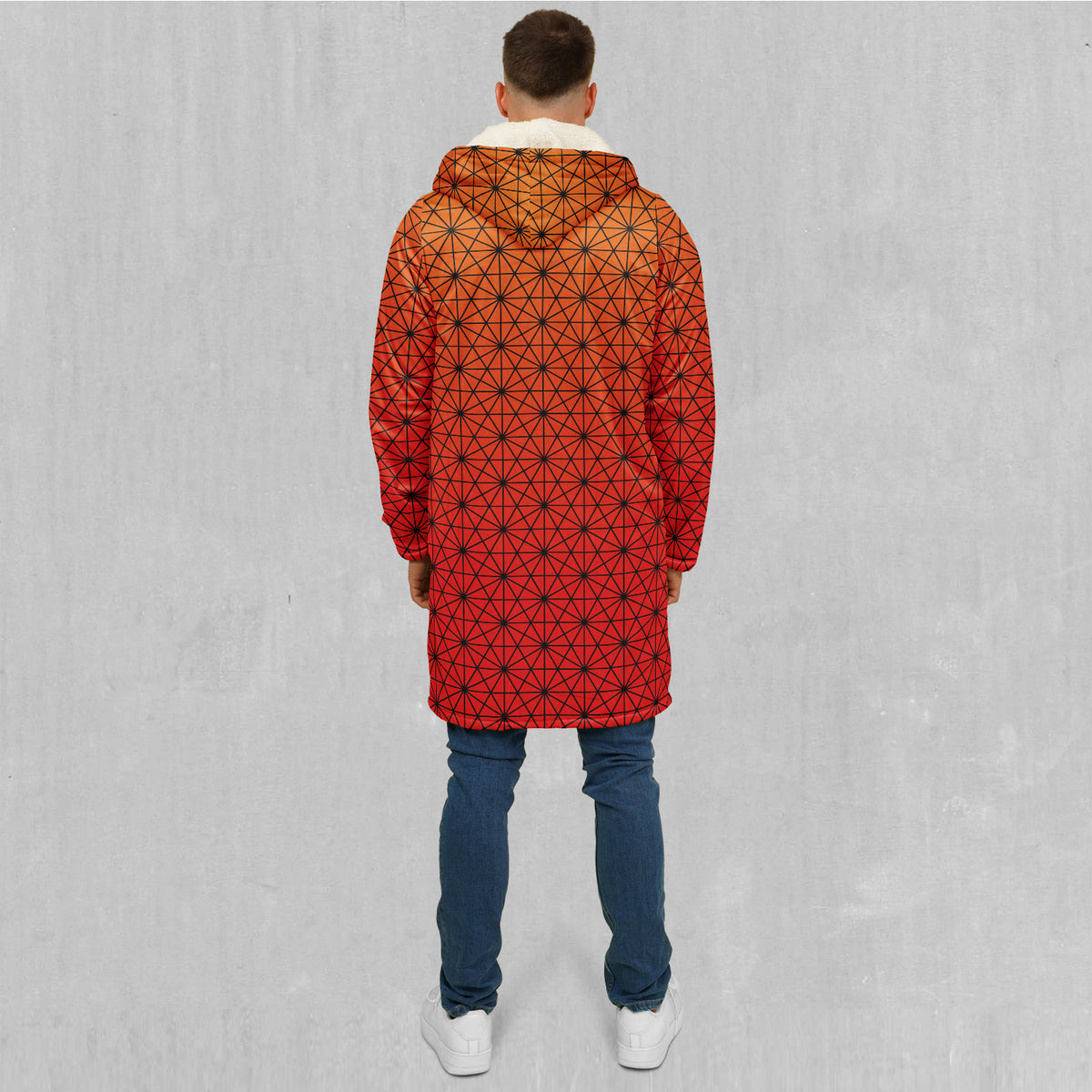 Star Net (Pyro) Zip Up Cloak (White Fur)