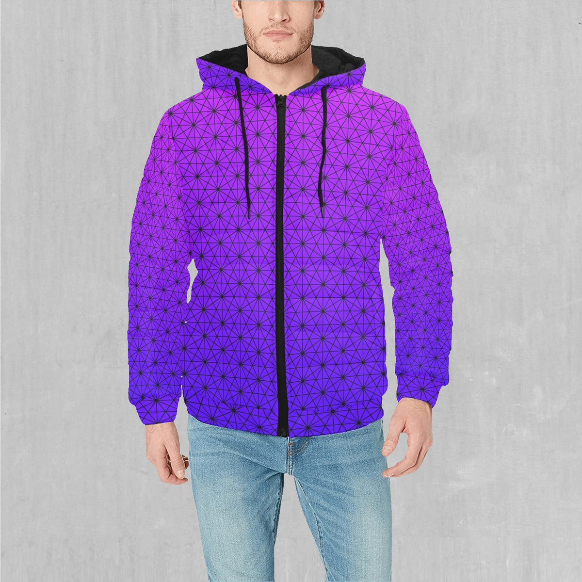Star Net (Ultraviolet) Puffer Jacket