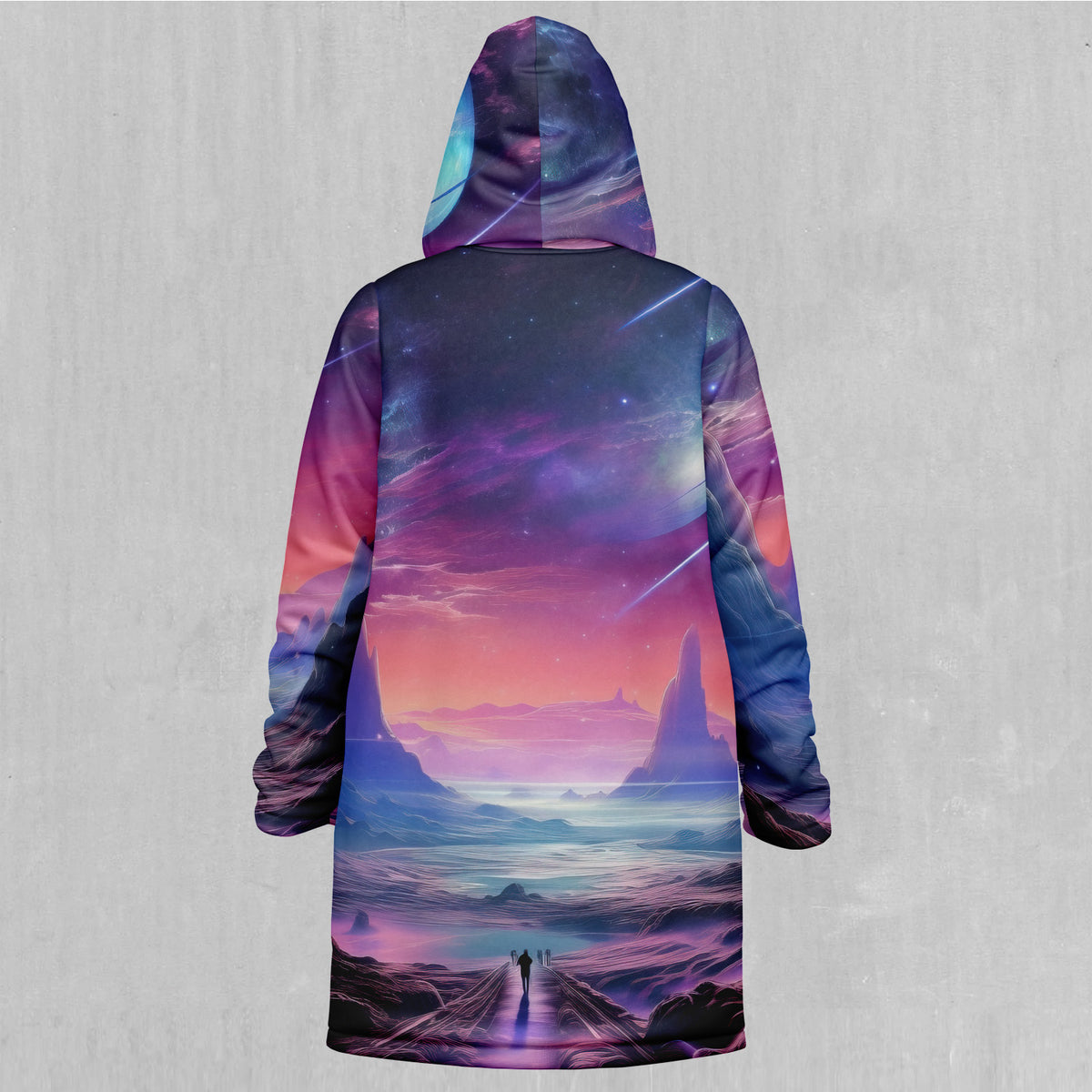 Stellar Dreams Zip Up Cloak (Black Fur)