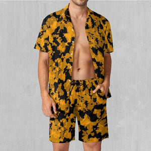 Stinger Yellow Camo Men's Beach Set