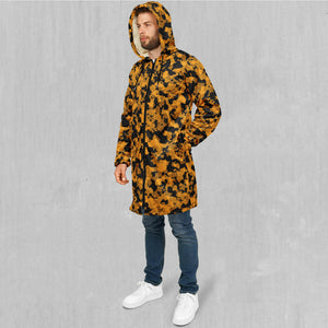 Stinger Yellow Camo Zip Up Cloak (White Fur)