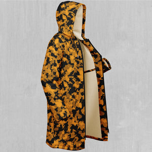 Stinger Yellow Camo Zip Up Cloak (White Fur)