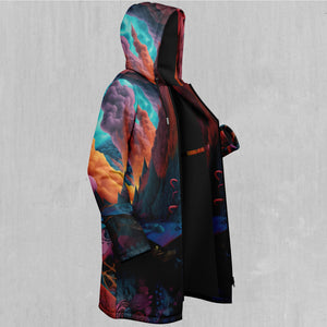 Surreal Summit Zip Up Cloak (Black Fur)