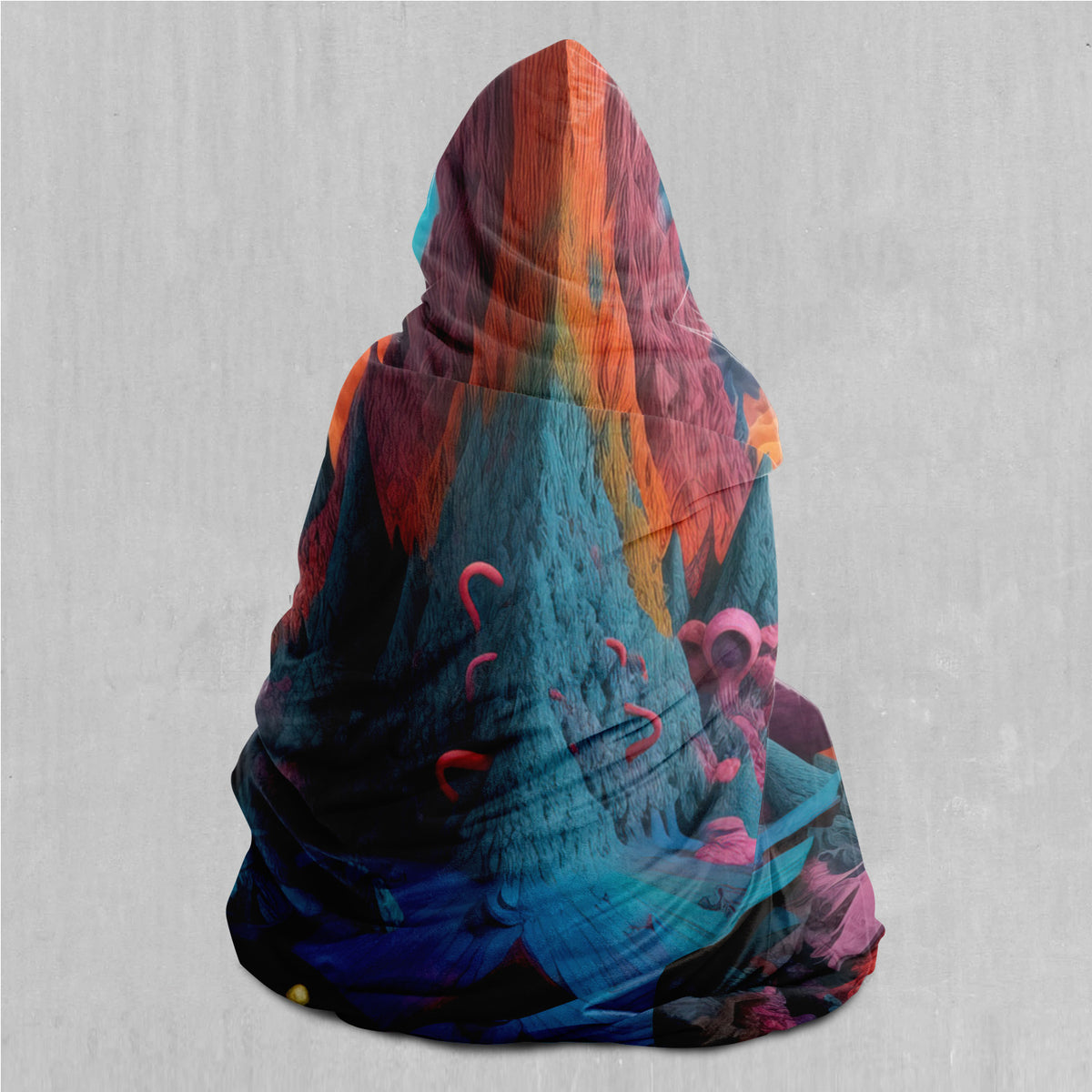Surreal Summit Hooded Blanket