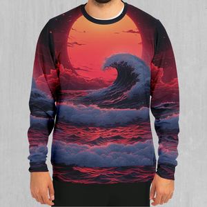 The Synthwave off Kanagawa Sweatshirt