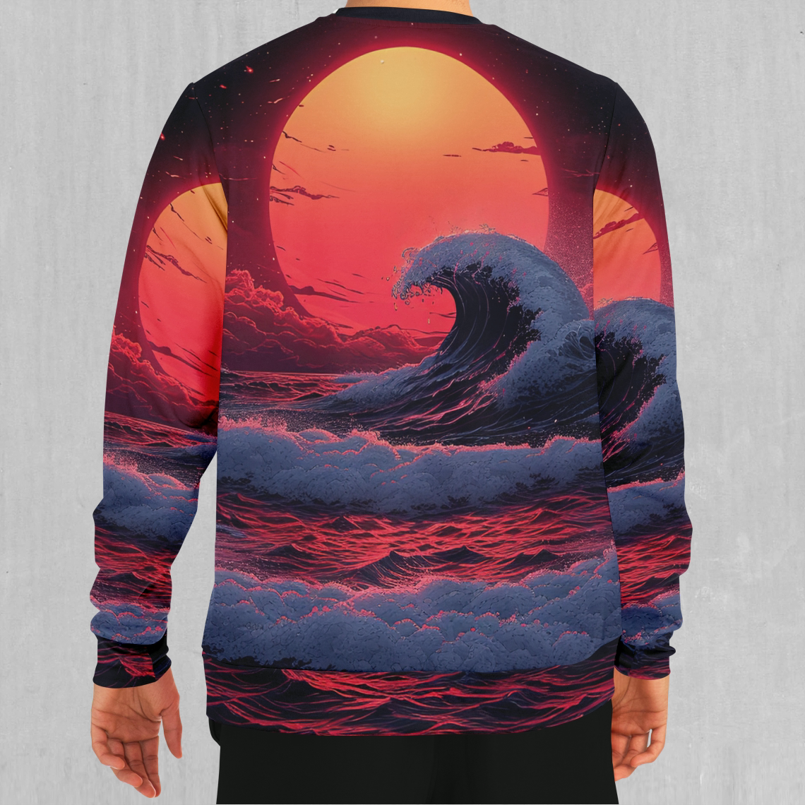 The Synthwave off Kanagawa Sweatshirt