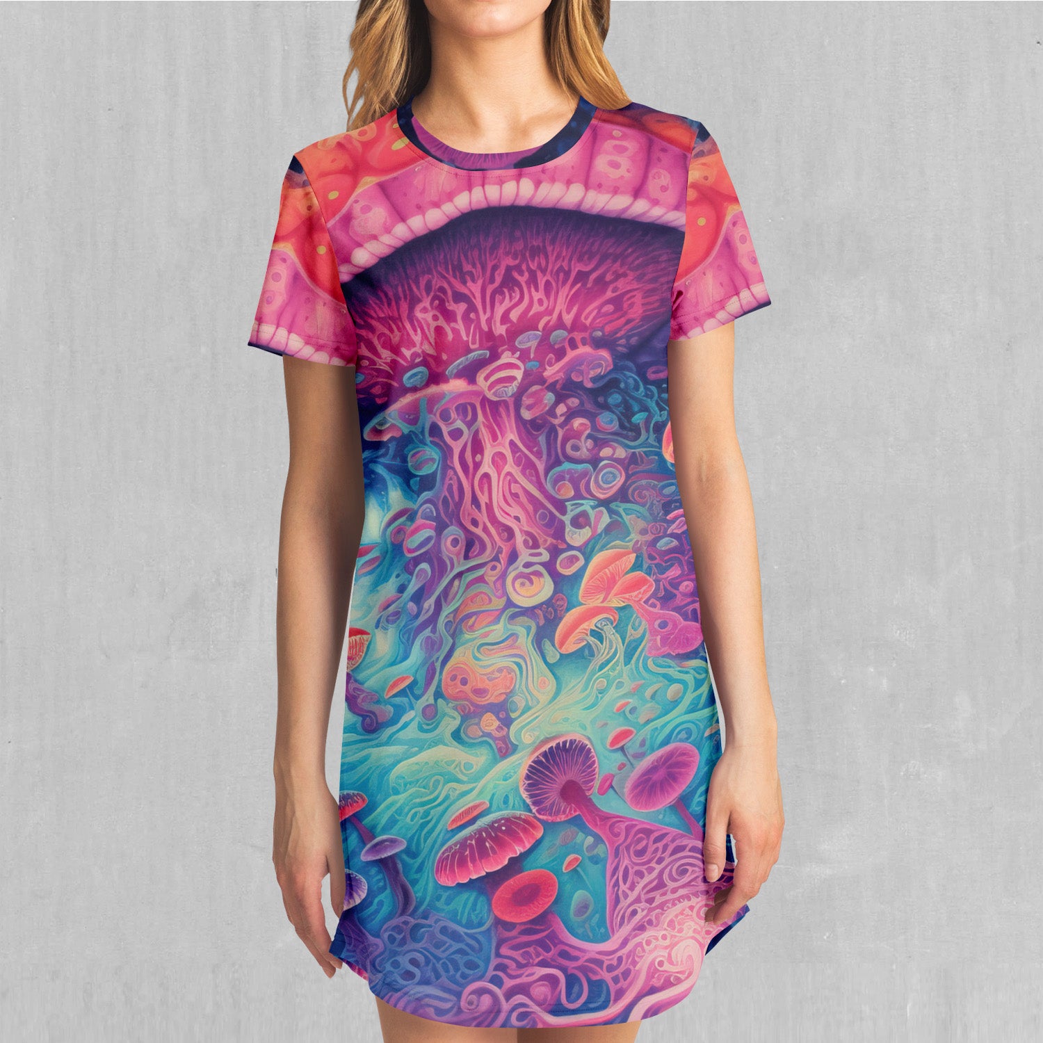 Mycological Mind T-Shirt Dress