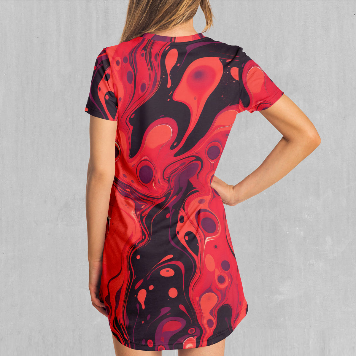 Scarlet Fusion T-Shirt Dress