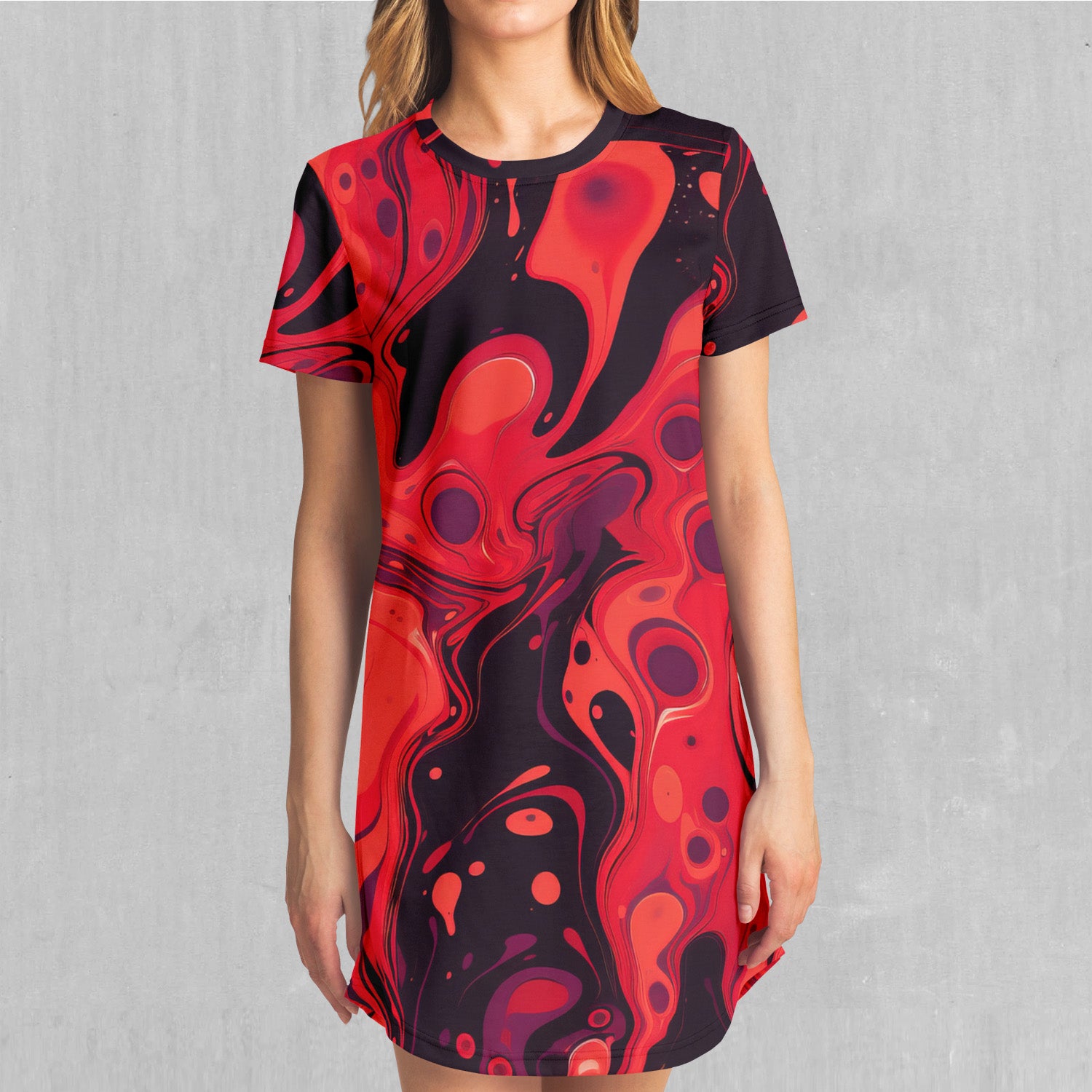 Scarlet Fusion T-Shirt Dress