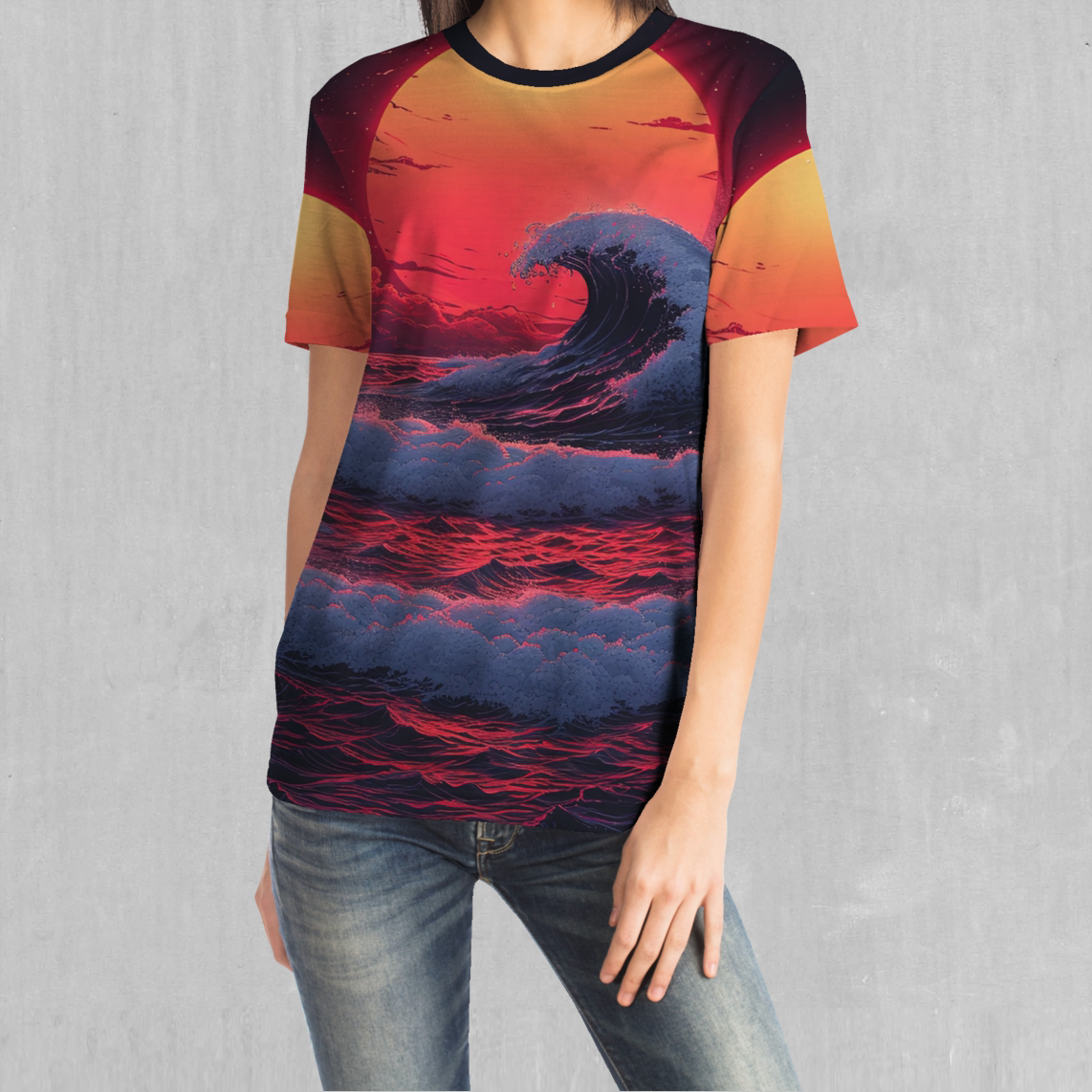 The Synthwave off Kanagawa Tee