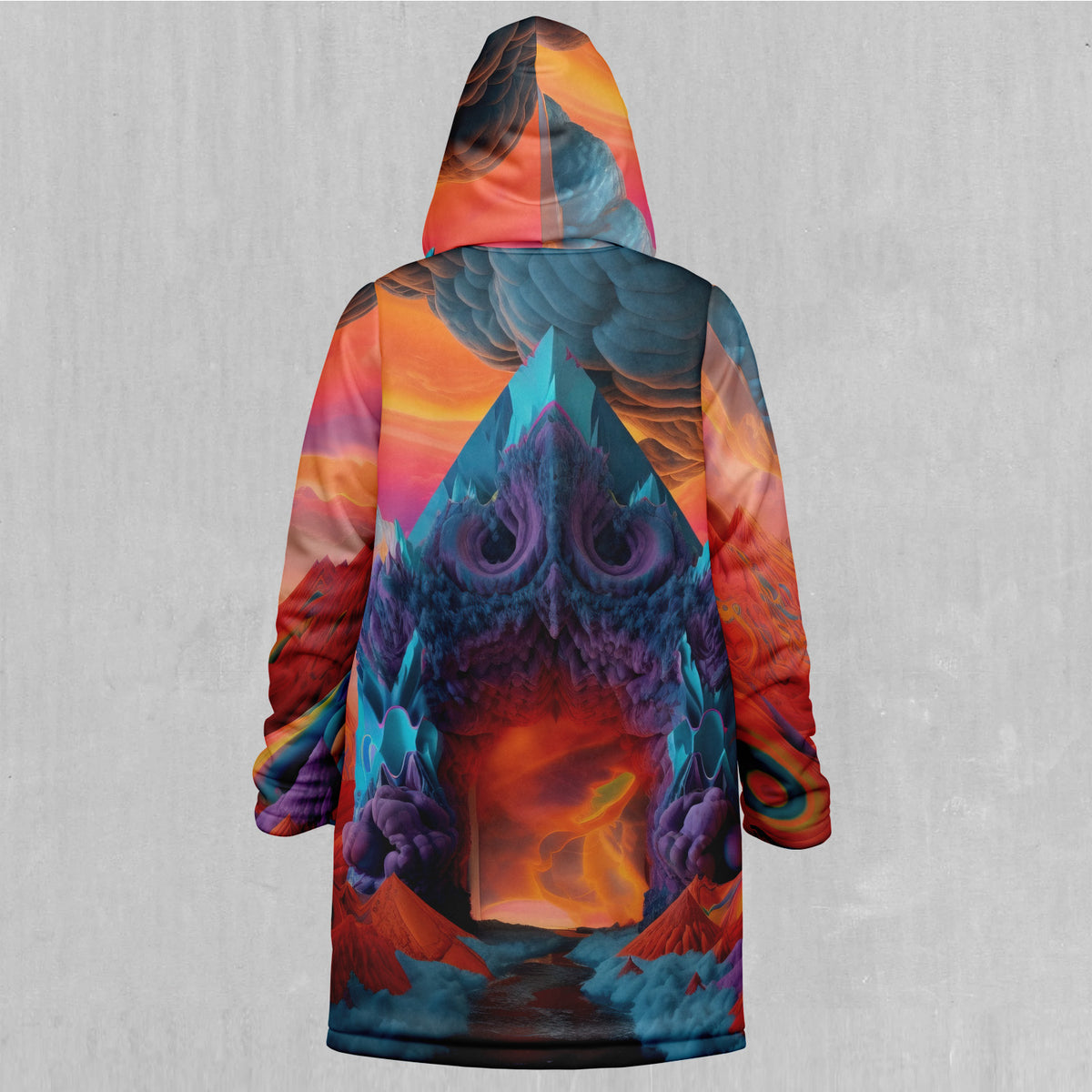 The Portal Between Zip Up Cloak (Black Fur)