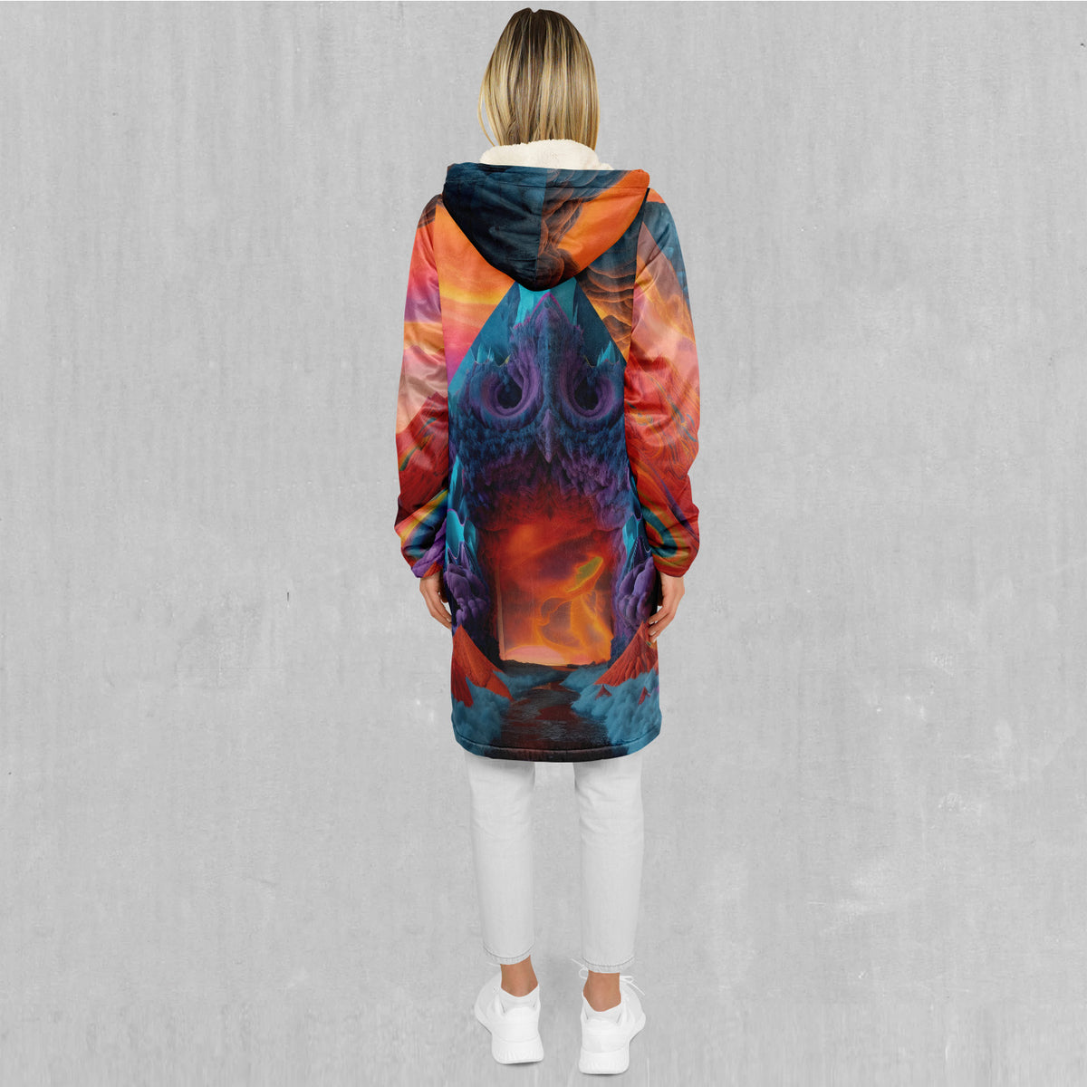 The Portal Between Zip Up Cloak (White Fur)