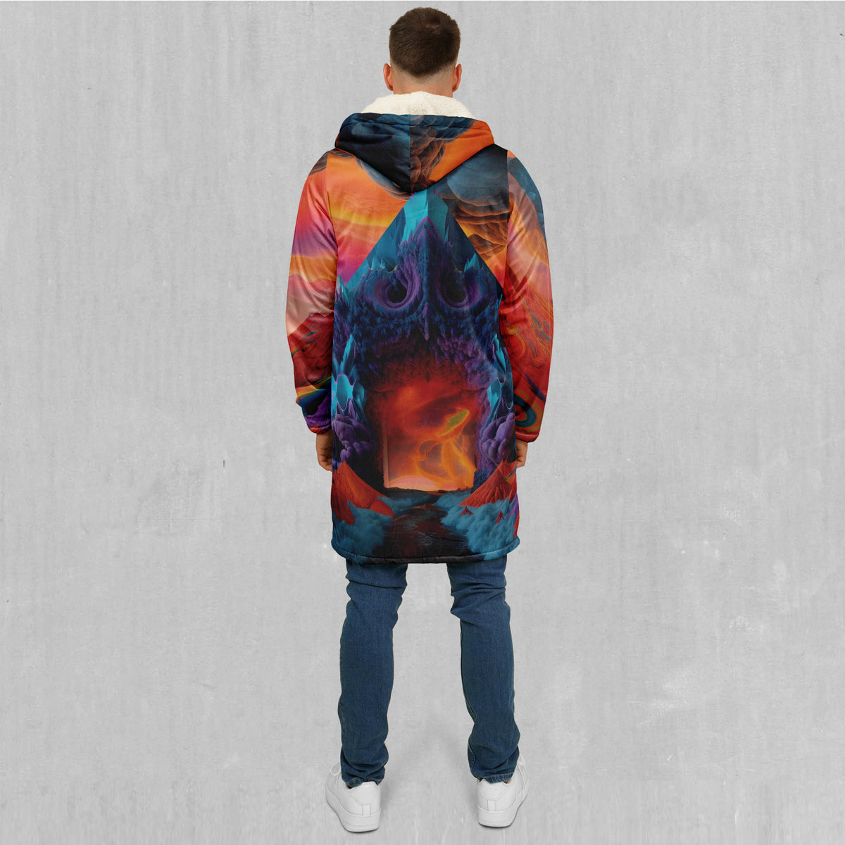 The Portal Between Zip Up Cloak (White Fur)