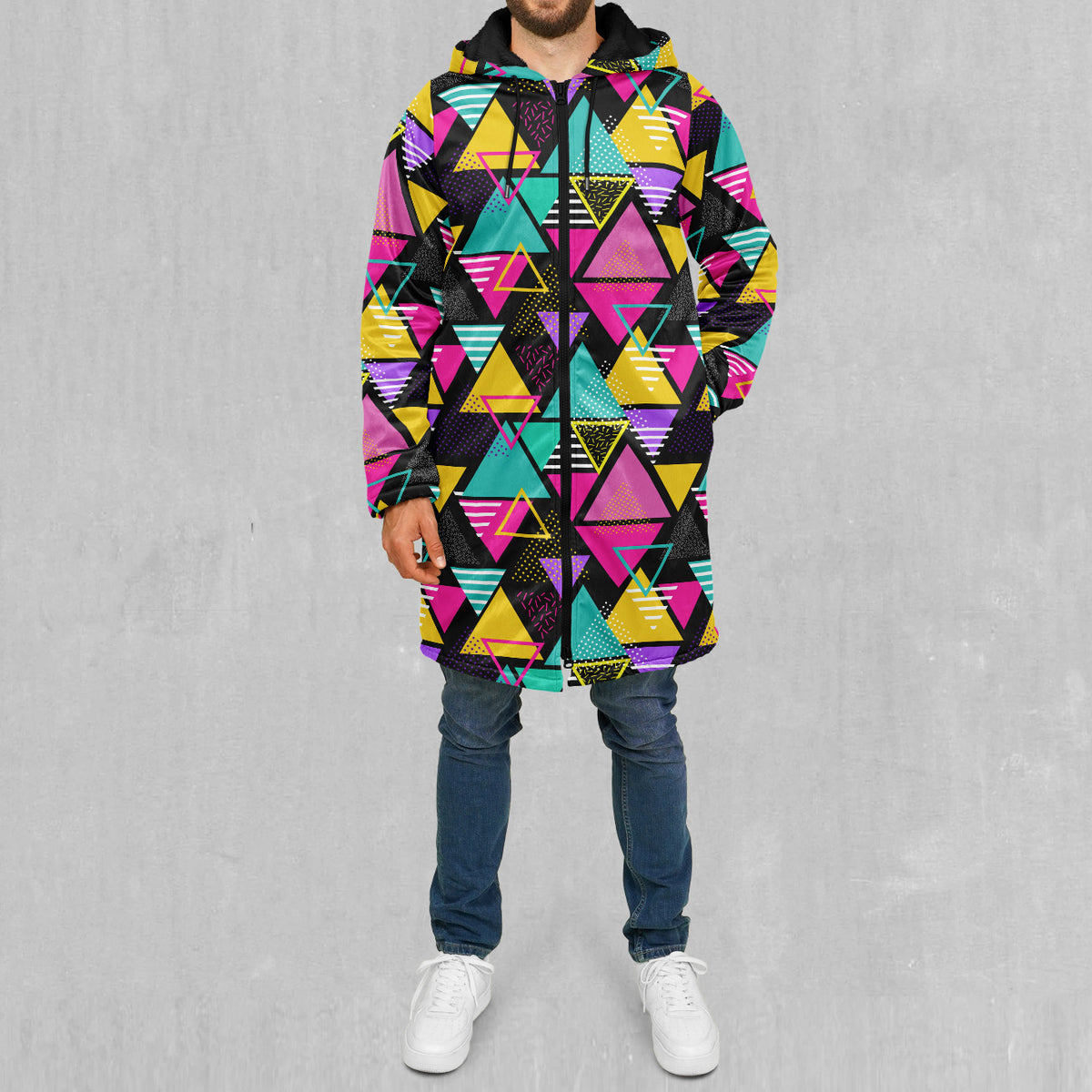 Triad Zip Up Cloak (Black Fur)