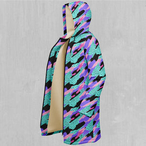 Vapor Camo Zip Up Cloak (White Fur)