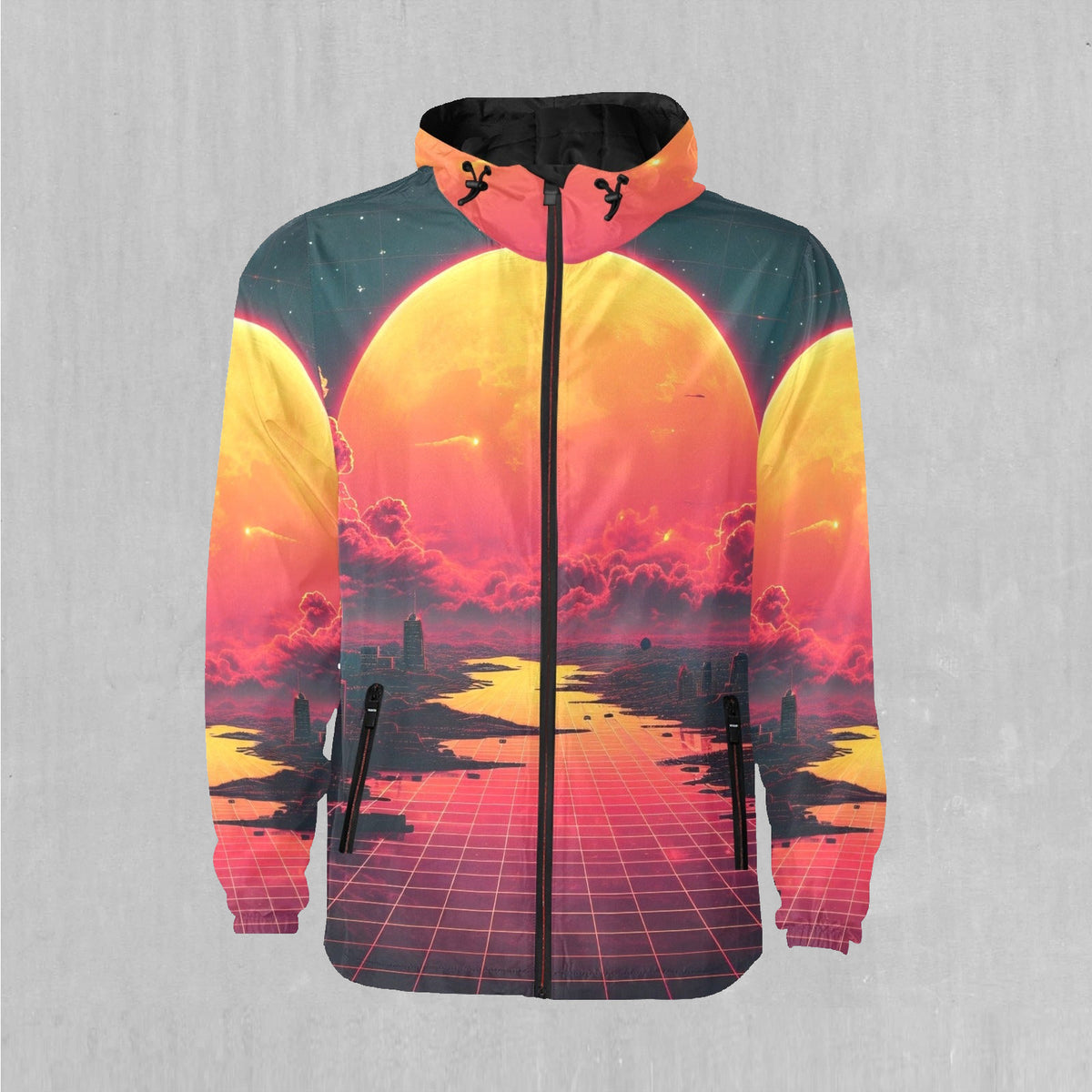 Cyber Skyline Windbreaker