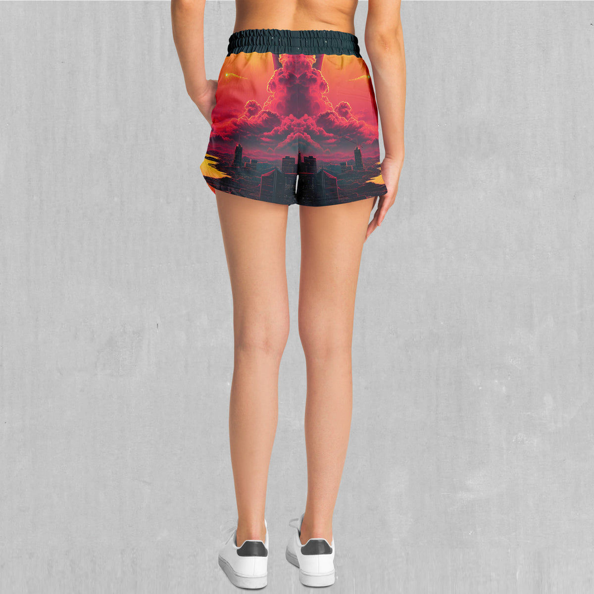 Cyber Skyline Women's Shorts