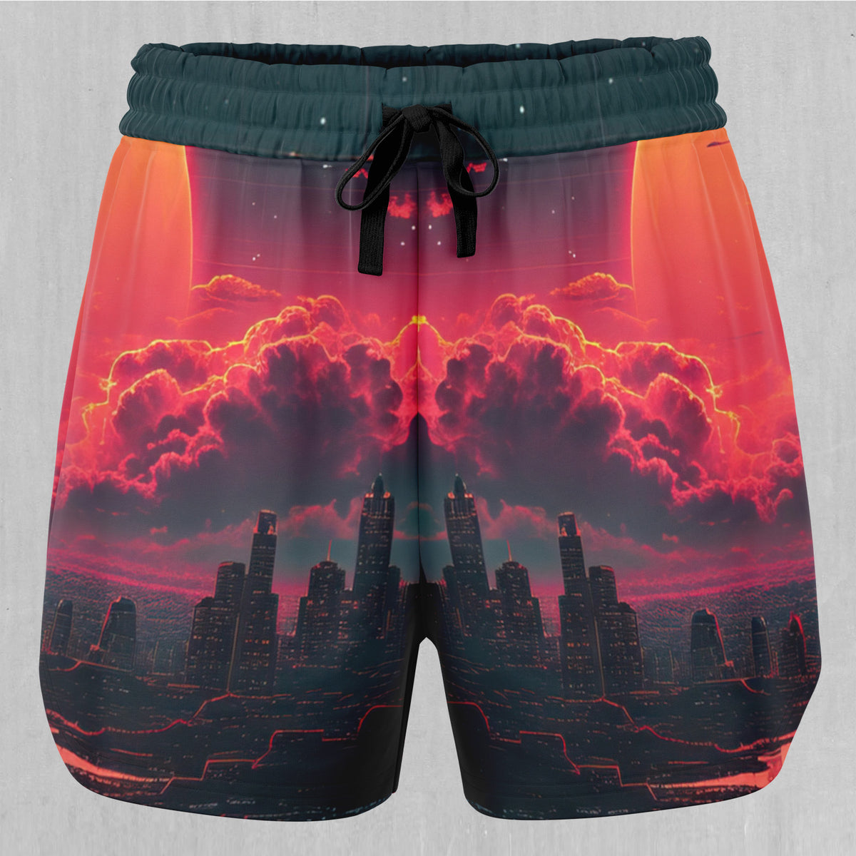 Cyber Skyline Women's Shorts