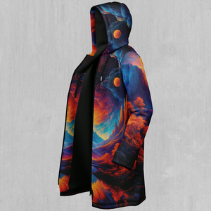 Wonderland Valley Zip Up Cloak (Black Fur)