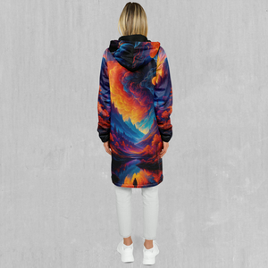 Wonderland Valley Zip Up Cloak (Black Fur)