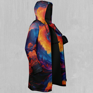 Wonderland Valley Zip Up Cloak (Black Fur)