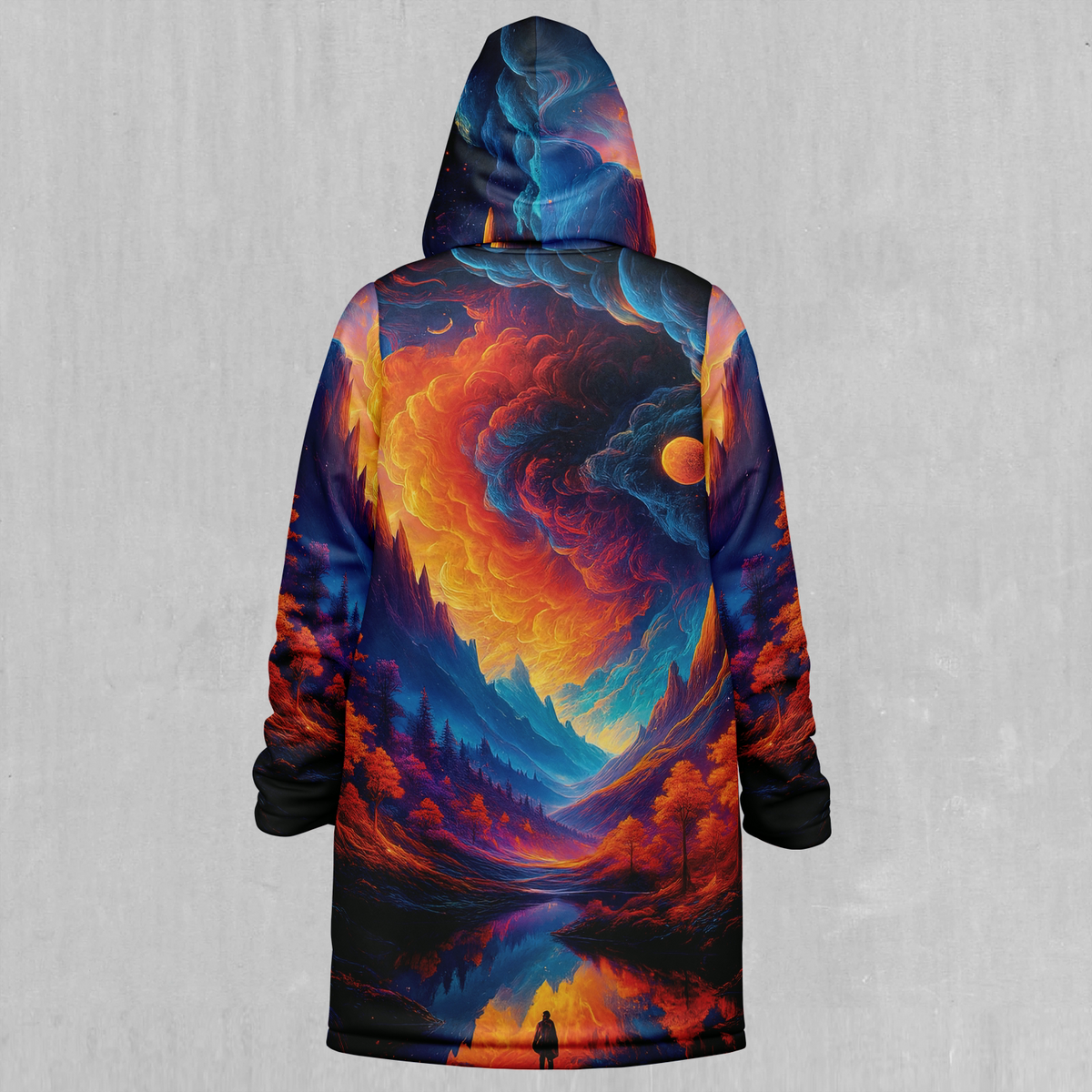 Wonderland Valley Zip Up Cloak (White Fur)