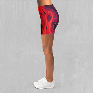 Scarlet Fusion Yoga Shorts