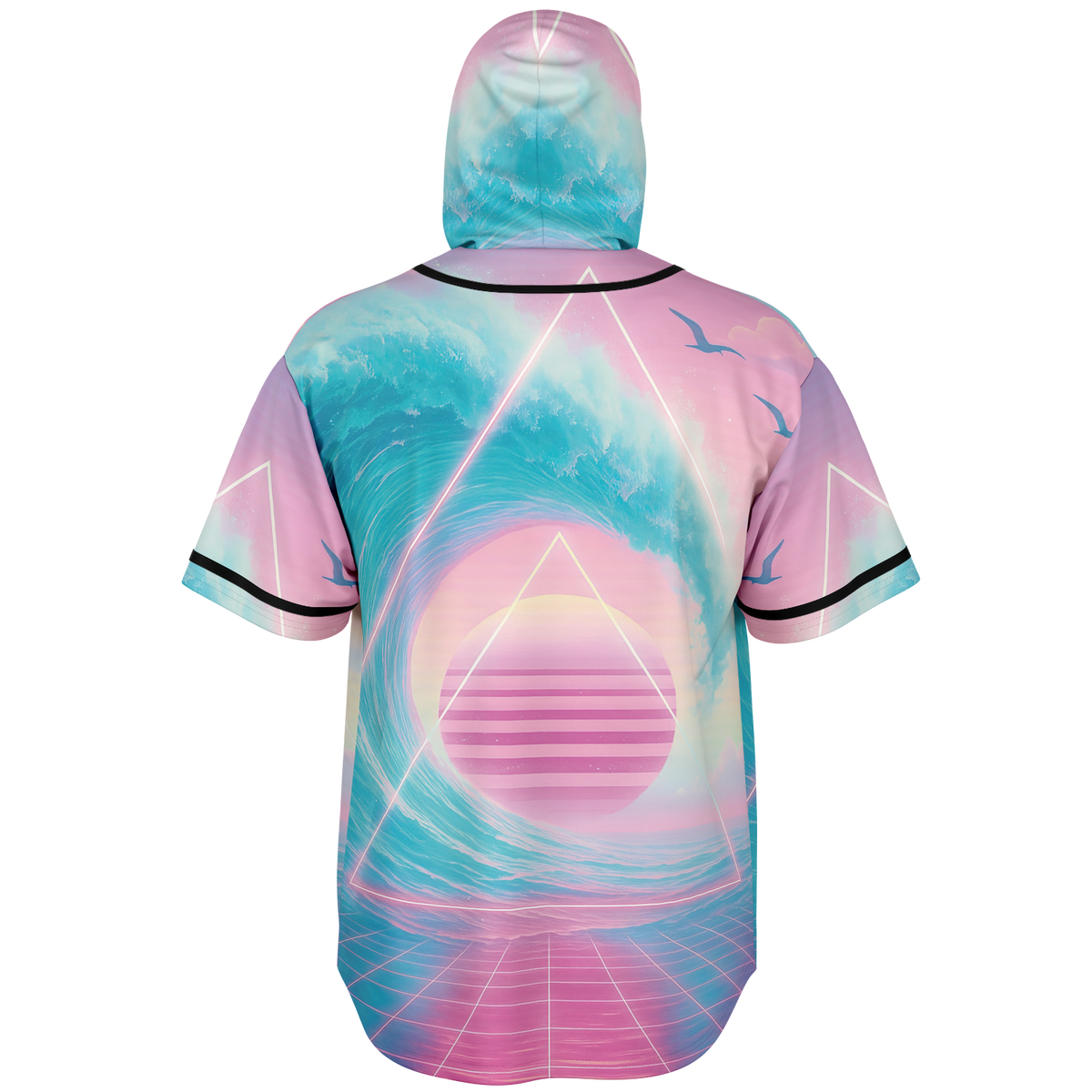 Grid Tide Hooded Jersey