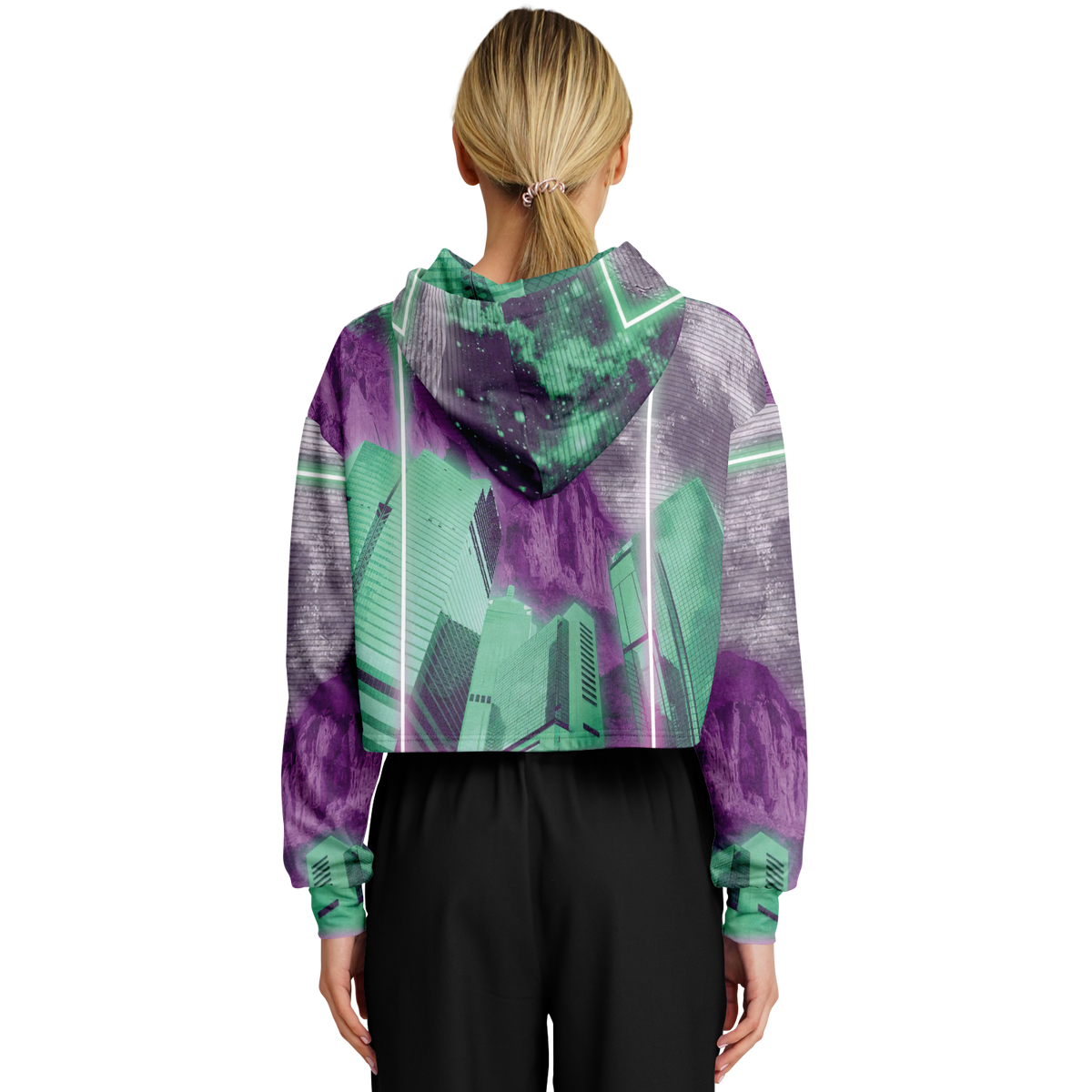 City of Radiance Cropped Hoodie