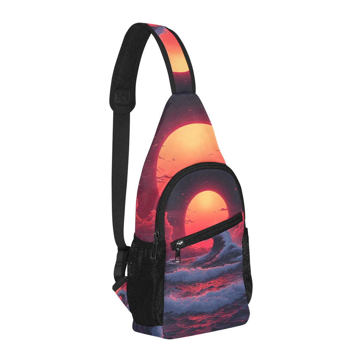 The Synthwave off Kanagawa Sling Bag
