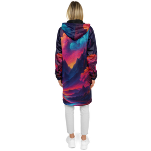 Spectral Heights Zip Up Cloak (Black Fur)
