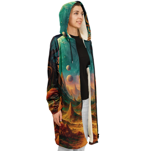 Cosmic Mirage Zip Up Cloak (White Fur)