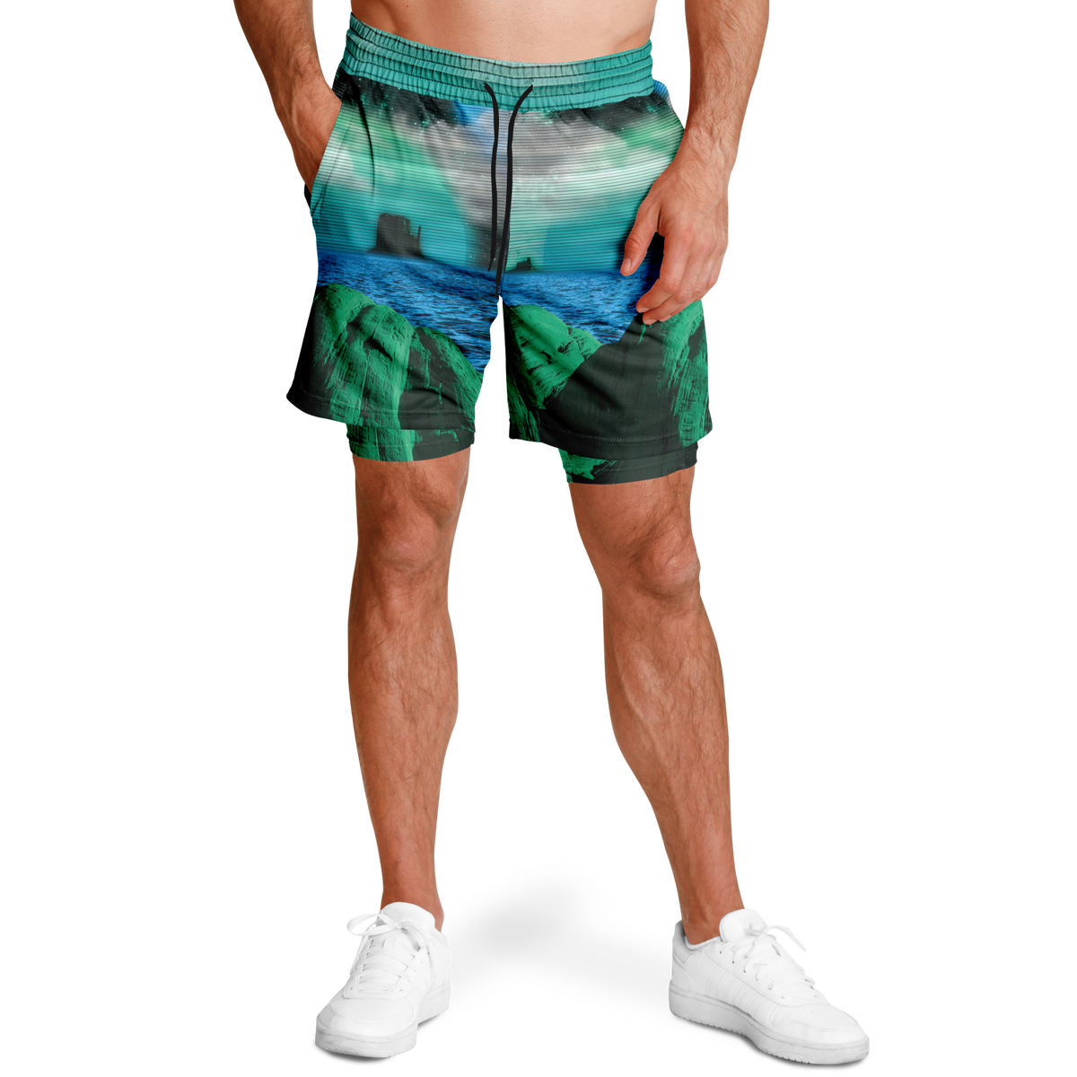 Emerald Canyon Men's 2 in 1 Shorts