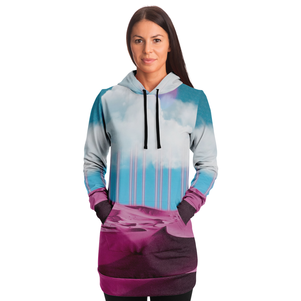 Electric Desert Hoodie Dress