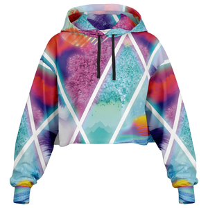 Dimensions Collide Cropped Hoodie