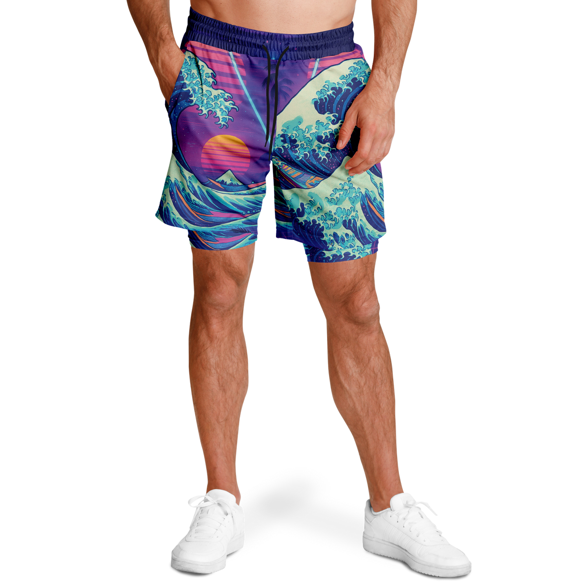 Neonami Men's 2 in 1 Shorts