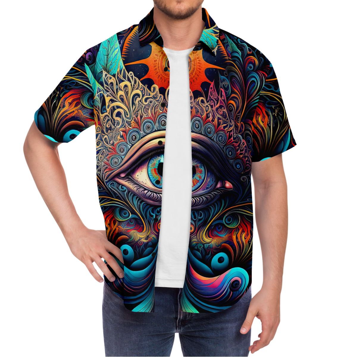Cosmic Eye Button Down Shirt