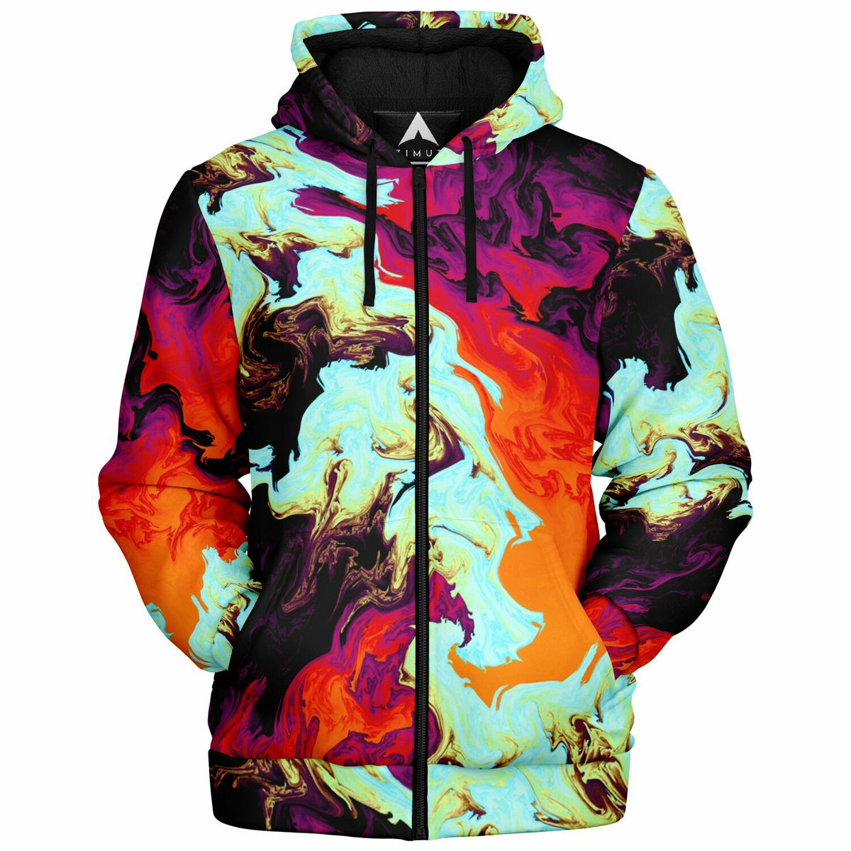 Lava Bath Sherpa Hoodie (Black Fur)