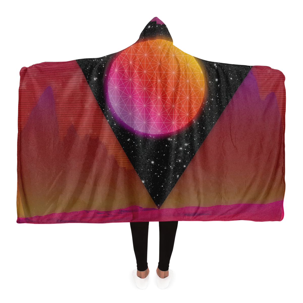 Desert Continuum Hooded Blanket
