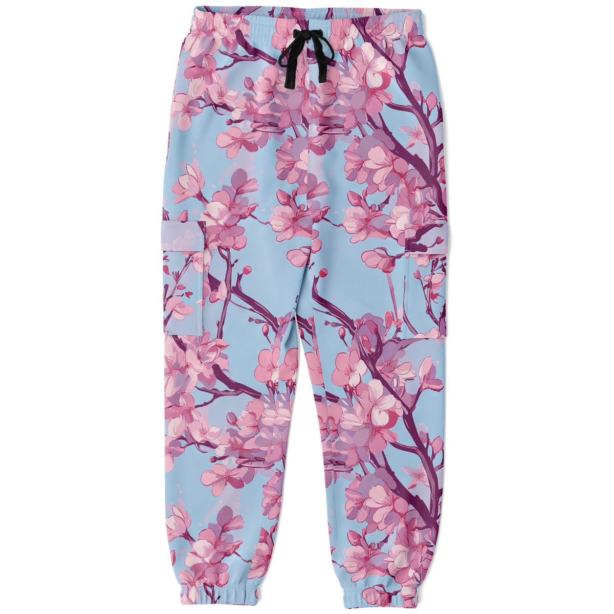 Cherry Blossom Cargo Sweatpants